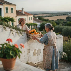 échange de fruits entre voisins PT